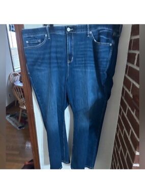 NWT torrid Size 24 Dark Indigo Crop Sky High Boot Jeans